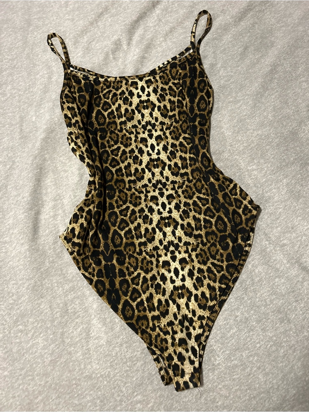Leopard Print One-Piece Swimsuit